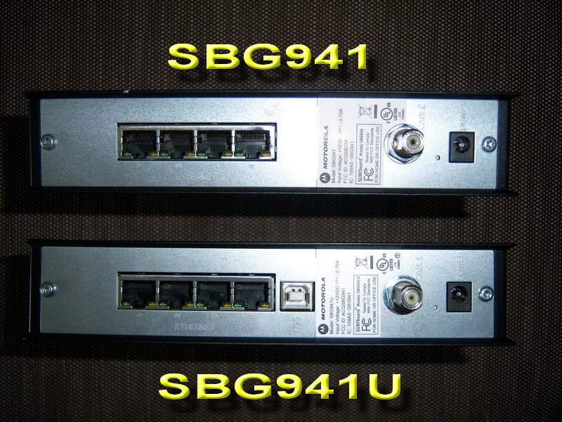 50 SBG941 Motorola SURFboard USED Cable Modem Wireless WiFi router 